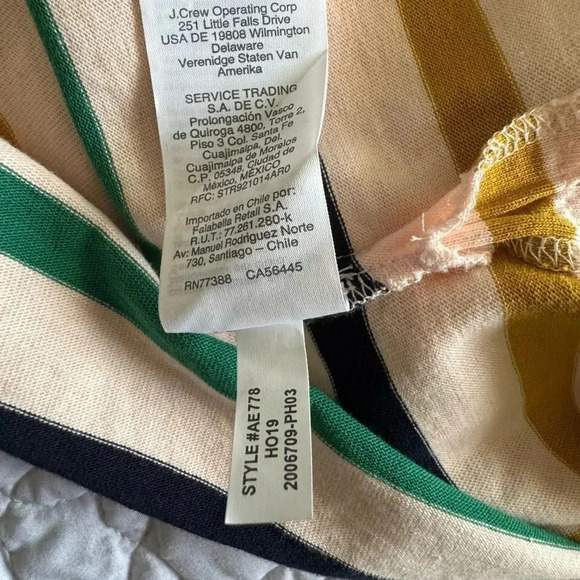 J. Crew Women's Striped Boat Neck Oversized Long Sleeve Tunic Top Size Small - Picture 14 of 14